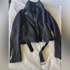 Forever 21 black leather Jacket size S new without tag